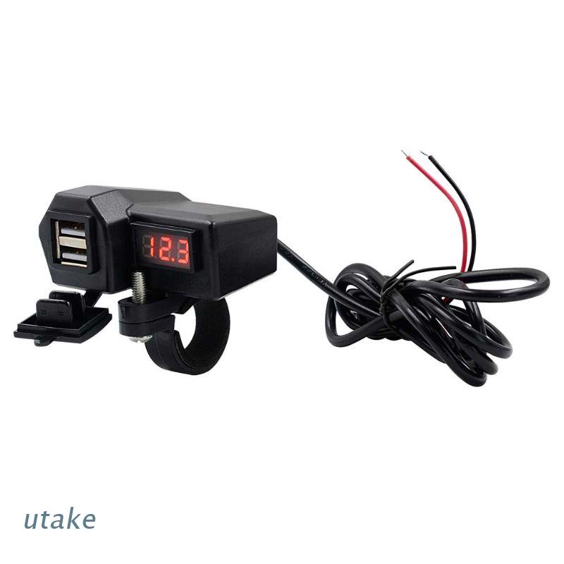 Bộ Sạc USB Kép 12V Chống Nước Có Công Tắc ON OFF Cho Điện Thoại/Máy Tính Bảng GPS