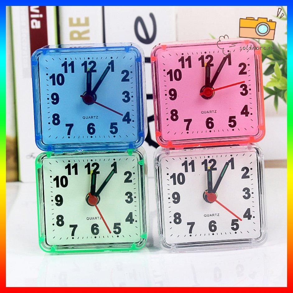 Đồng hồ báo thức mặt vuông sang trọng tùy chọn màu sắc