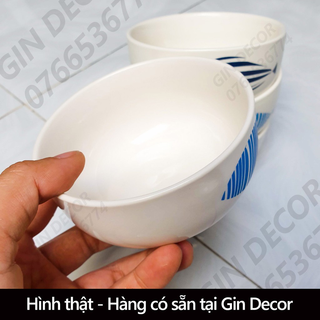 Bộ chén dĩa kiểu Nhật 14 món, hình Con Cá cho gia đình 4 người