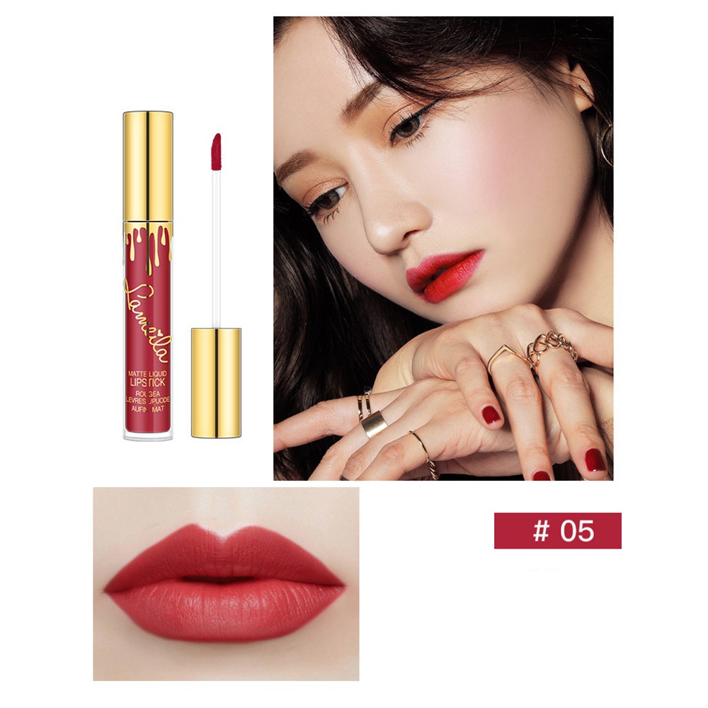 [Hàng mới về] Son môi màu bóng mờ phong cách Hàn Quốc không gây thấm nước và nhanh khô | BigBuy360 - bigbuy360.vn