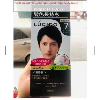 [NHUỘM TÓC ĐEN] THUỐC NHUỘM TÓC LUCIDO ONE PUSH SỐ 7 (Màu Đen Tự Nhiên)