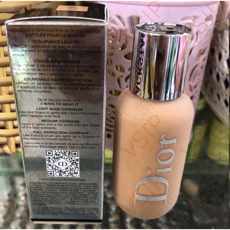 Chính Hãng -[Màu 2.5N - Tự Nhiên] Kem Nền Dior Backstage Face And Body Foundation 50ml | BigBuy360 - bigbuy360.vn