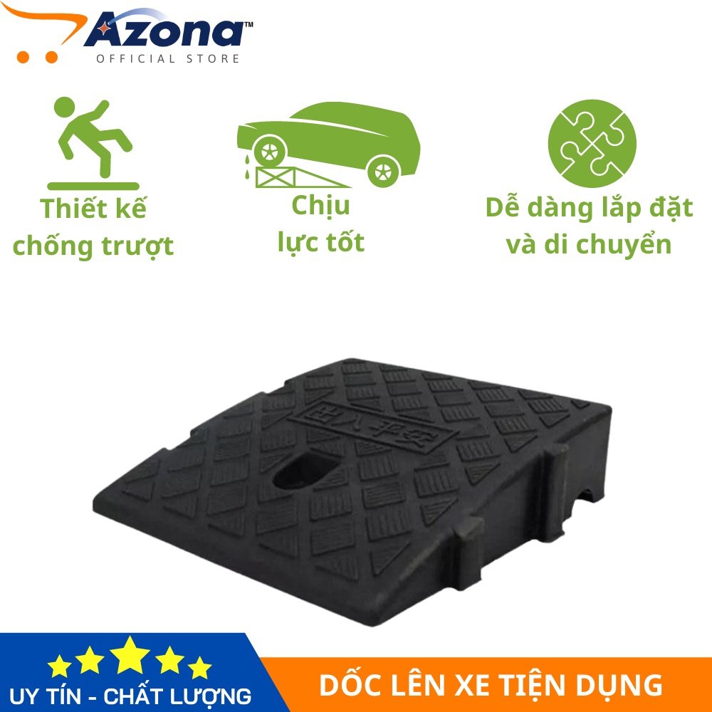 Dốc Lề Đường Nhẹ Tiện Dụng Cho Xe Hơi Dốc Ngưỡng Cửa Nhựa Chịu Lực Cao Cho Xe Tải, Xe Máy