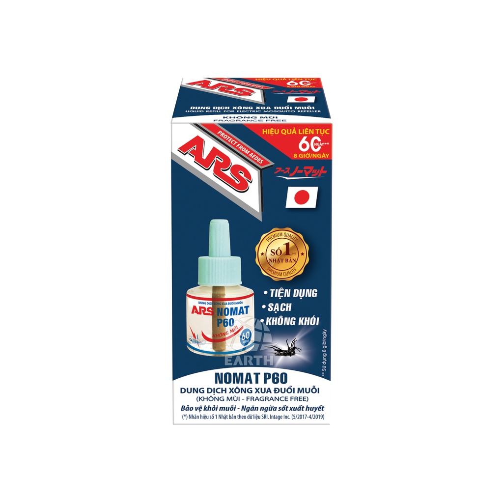 Chai dung dịch xông xua đuổi muỗi điện ARS Nomat P60  -