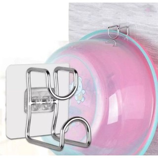 Miếng Dán Treo Thau Chậu Gắn Tường Chất Liệu INOX Đa Năng