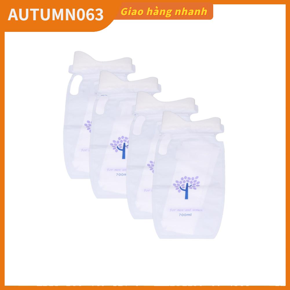4 chiếc túi đựng nước tiểu di động unisex dùng một lần khẩn cấp khi đi ô tô cho trẻ em/người lớn