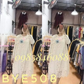 Váy bầu đẹp mùa thu đông đẹp sang chảnh chất ren BHA1248