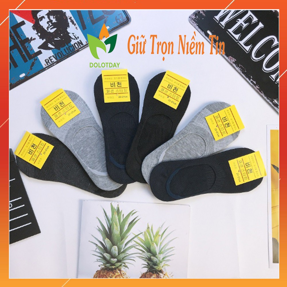COMBO 5 đôi Tất lười nam nữ chất liệu vải cotton co giãn 4 chiều, vớ cổ ngắn dễ phối đồ TATNAM09