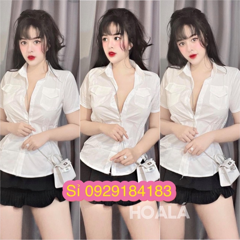 Áo Sơmi Phối Túi Đơn Giản Dễ Phối Đồ A67