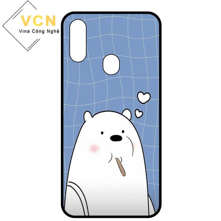 Ốp lưng đủ dòng Samsung M10/M51/M30S/J4+/J730/J7 Prime/...nhám viền dẻo in UV hình We bare bears