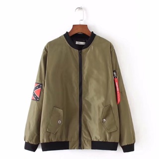 Áo khoác bomber vải dù màu rêu lưng in chữ big size 4XL 85-100kg