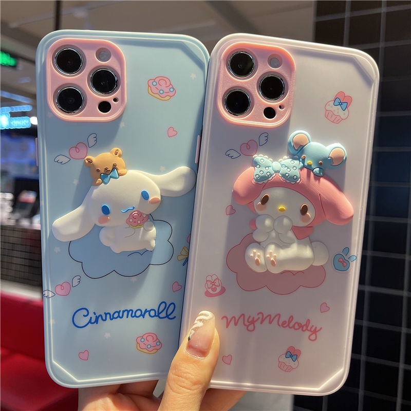 Ốp điện thoại silicon hình chú chó 3D dễ thương thích hợp cho iphone 7 8plus x xs xr xsmax 11 11pro 12pro cfr7