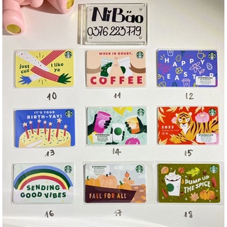 Thẻ giấy starbucks usa theo mùa 2022