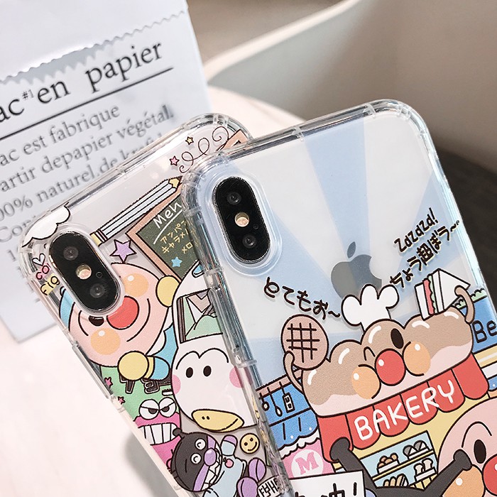 [ IPHONE ] Ốp Lưng Silicon Chống Sốc Anpanman - I006