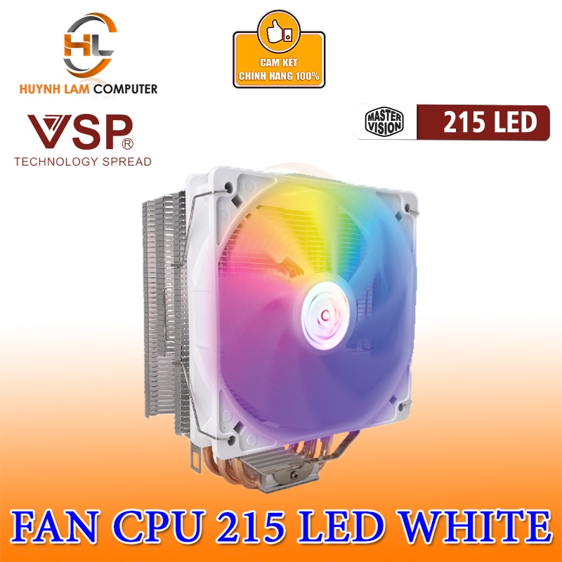 Tản nhiệt CPU 215 LED Fan VSP 12cm Led RGB Dùng Cho Tất Cả Socket Hàng Chính Hãng