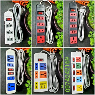 Ổ cắm điện đa năng cao cấp thau đàn hồi Honjianda đủ mẫu 3m