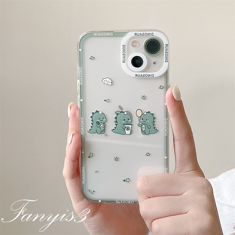 Ốp Điện Thoại TPU Mềm Trong Suốt Hình Khủng Long Cho iPhone 14 13 12 11 Pro Max XS Max XR X XS 8 7 6s 6 Plus SE 2020