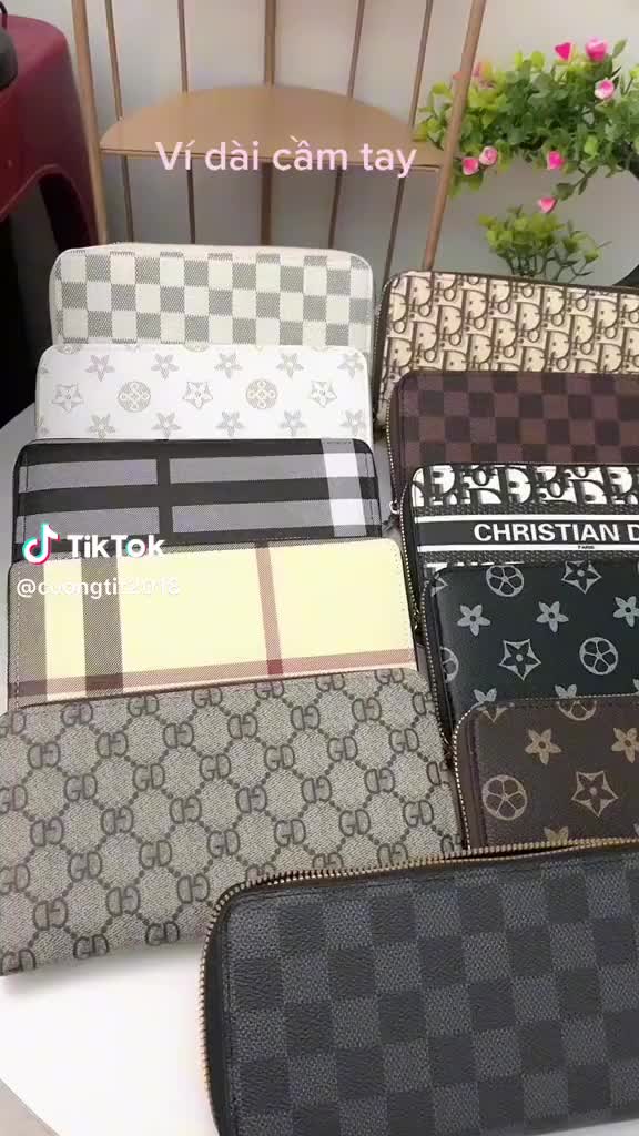 FREESHIP _ Ví nam cầm tay DUYENCUONG008 kẻ caro thời trang sành điệu giá rẻ | BigBuy360 - bigbuy360.vn