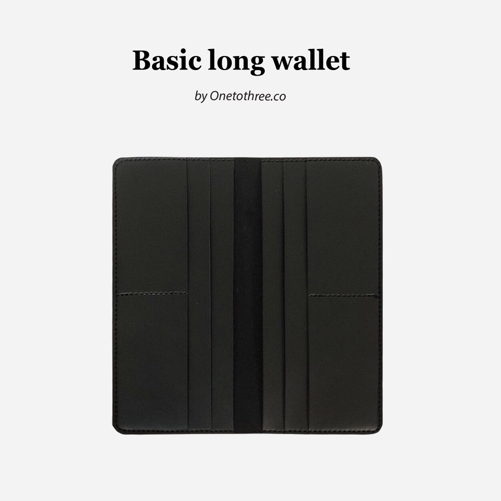 Ví da Handmade Basic Long Wallet Onetothree