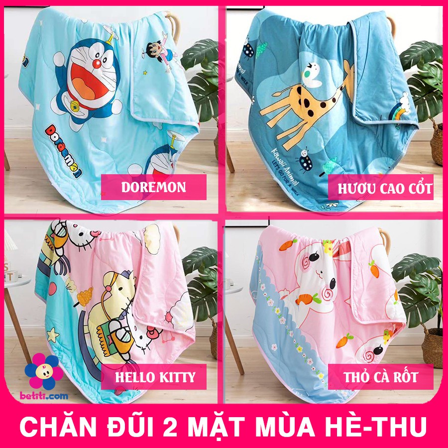 Chăn Đũi In 2 Mặt Đắp Mùa Hè - Thu Cho Bé Hoặc Mang Đi Học Vừa Mỏng Vừa Ấm Áp - Loại Đẹp Dày Dặn - SP000661