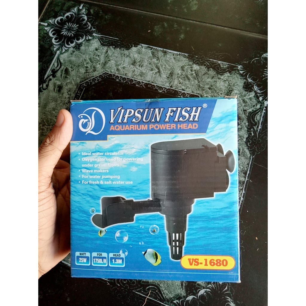 MÁY BƠM LỌC HỒ CÁ NON BỘ VS1680 25W 1750L-H 1-3M