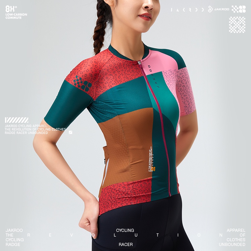 Áo Đạp Xe Ngắn Tay Thoáng Khí Thoải Mái Cho Nữ