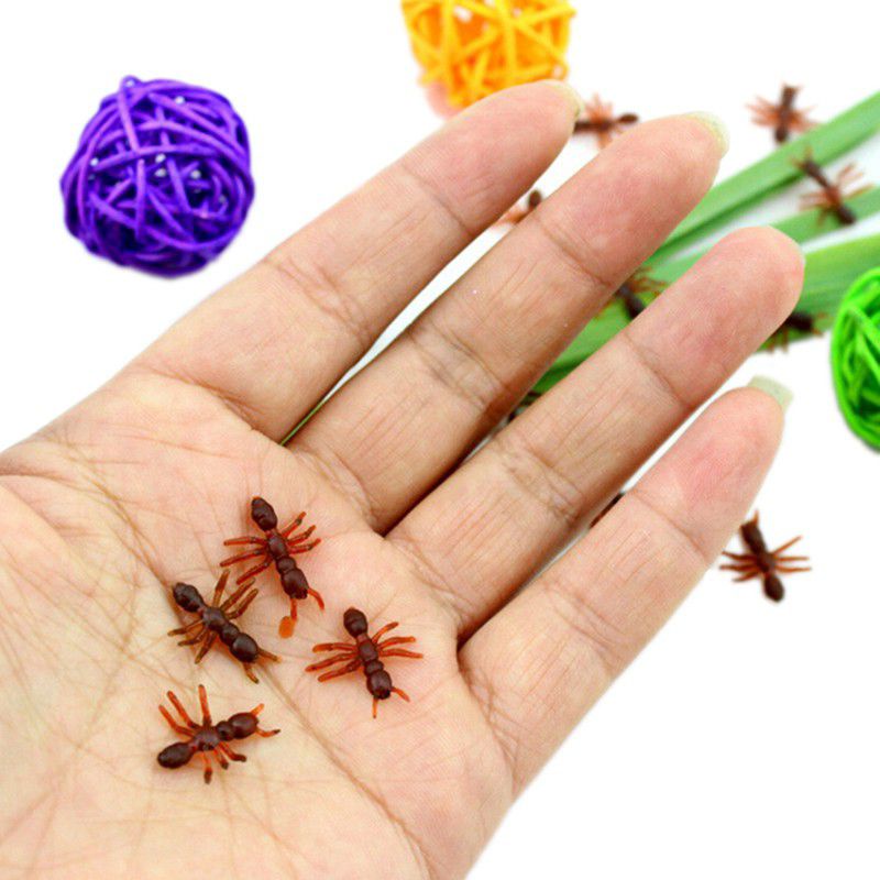 Mô hình con kiến đen/ đỏ giả/ trang trí hallowen
