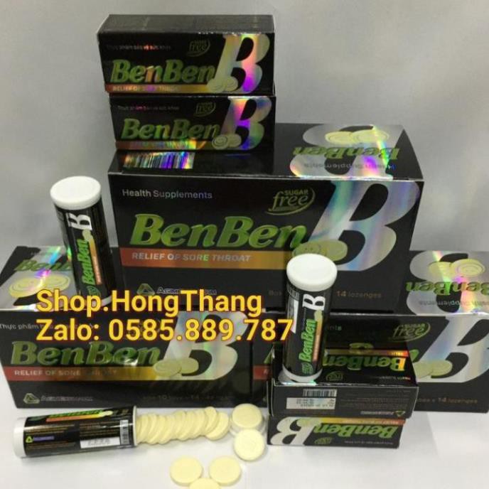 Painpaine Benben Viên ngậm giai pháp cho viêm họng hạt, ngứa họng, ho rát họng kv tại họng diệt vi khuẩn
