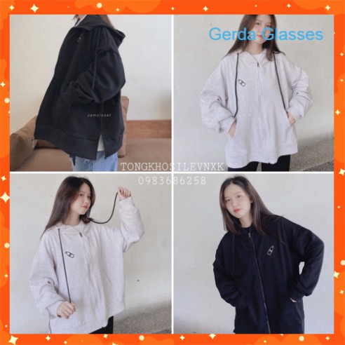 ÁO KHOÁC NỈ HÌNH CHAI NƯỚC XẺ TÀ BASIC - ÁO HOODIE MILK DÂY KÉO UNISEX THÊU BÌNH SỮA ĐEN TRẮNG XÁM