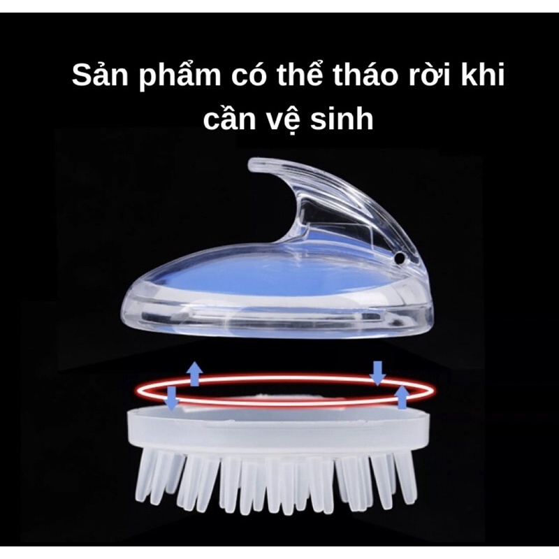 Lược gội đầu silicon giúp thư giãn