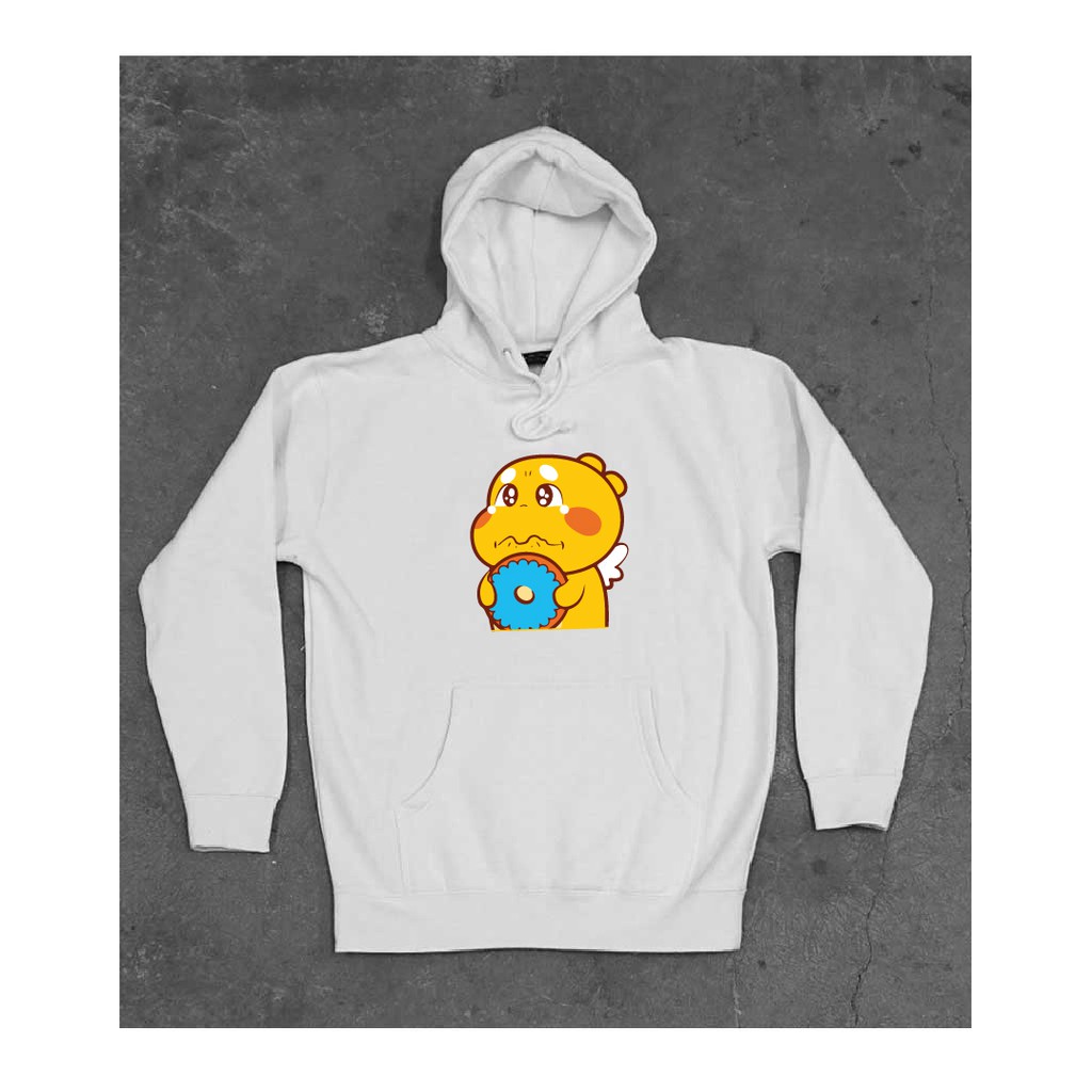 [Ấm như ôm gấu] Áo nỉ Hoodie thu đông hoạt hình form suông rộng có mũ unisex, chất nỉ bông siêu ấm 4 màu | BigBuy360 - bigbuy360.vn