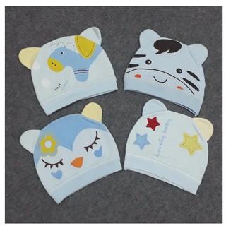 Mũ cho bé sơ sinh, Nón cotton trùm đầu cho bé sơ sinh