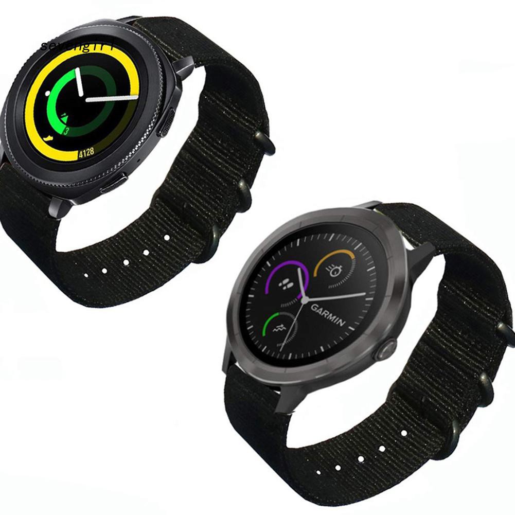 Dây đồng hồ nylon thay thế cho Samsung S2/Gear Sport Huawei Watch 2 Lenovo Watch 9 TIC Watch 2