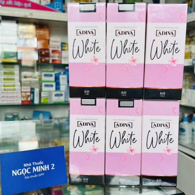 ✅ [Chính Hãng] White Adiva viên nang (60 viên/hộp) - Viên uống làm sáng da