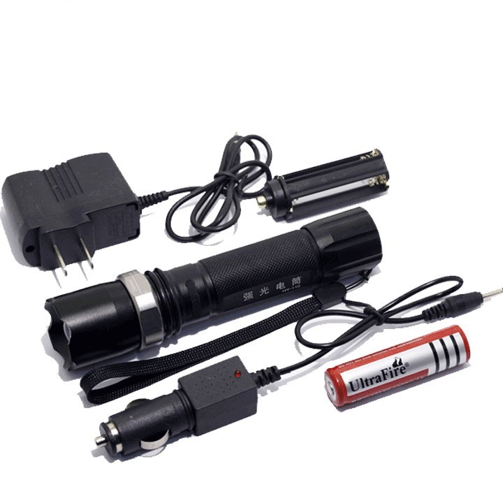 Đèn pin Police HY 001 cực sáng - fullbox có adapter để sạc