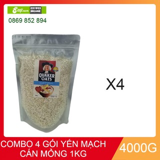 Combo 4kg yến mạch Quaker Oats