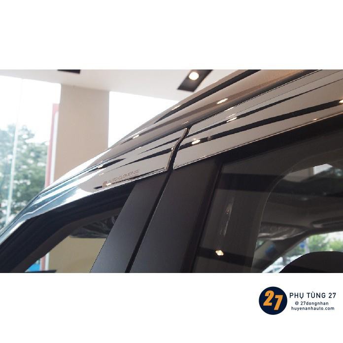 Vè che mưa xe Kia Seltos 2020- 2021 mạ crom Auto Clover, loại 6 chi tiết