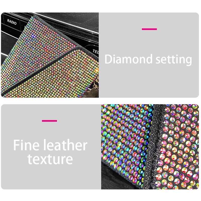 Ví SEAMETAL đựng thẻ ô tô bằng lái xe đính pha lê hai mặt