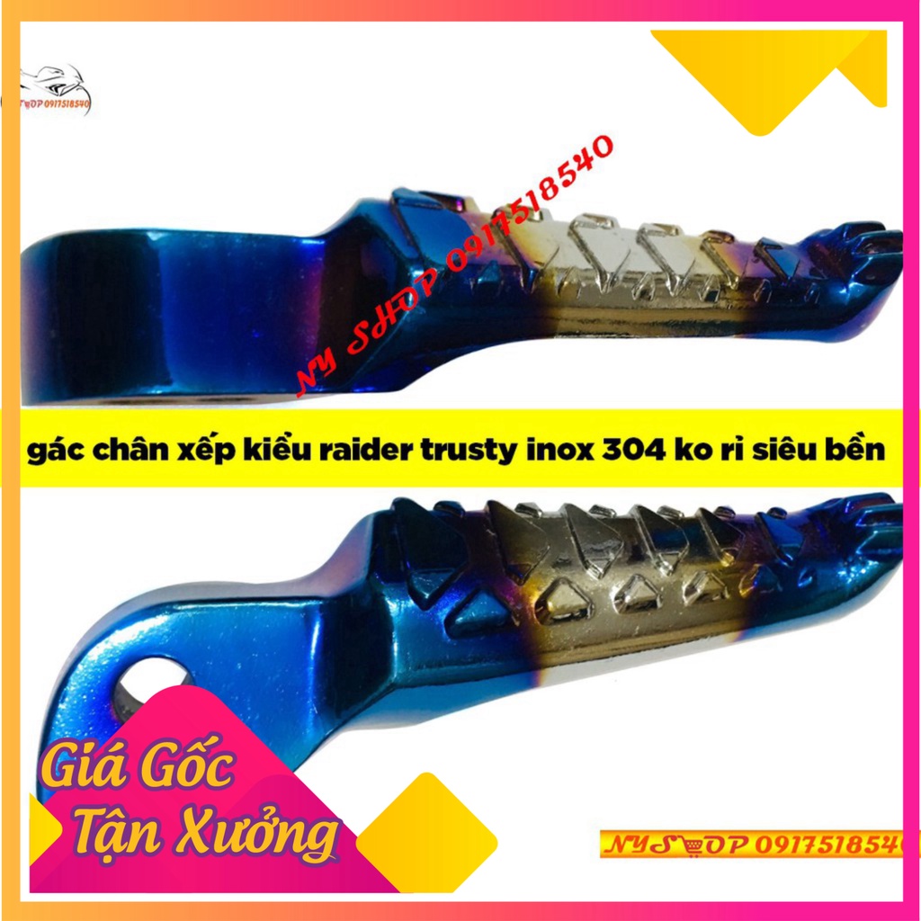 Gác Chân Kiểu Raider trusty cho honda và yamaha (Ảnh Sp thật)