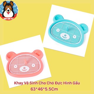 Khay vệ sinh cho cho đực hình đầu gấu