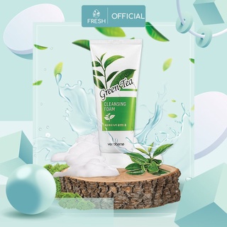 Sữa rửa mặt trà xanh hàn quốc green tea verobene cleansing foam 150ml - fresh official