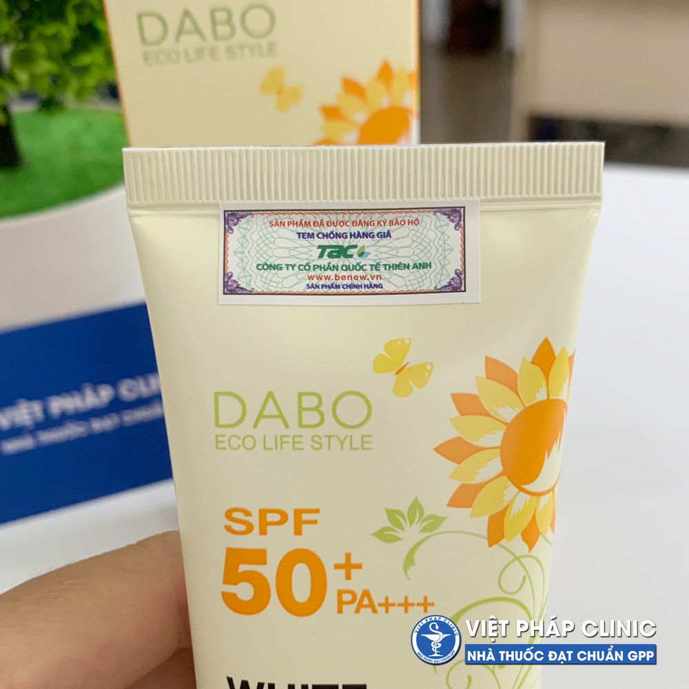 Kem Chống Nắng Dabo White Sunblock cho da dầu, mụn, da nhạy cảm