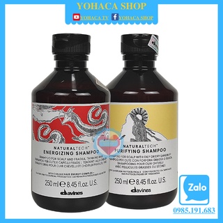 Dầu gội chống rụng davines naturaltech energizing 250ml/dầu gội chống gàu davines purifying 250ml