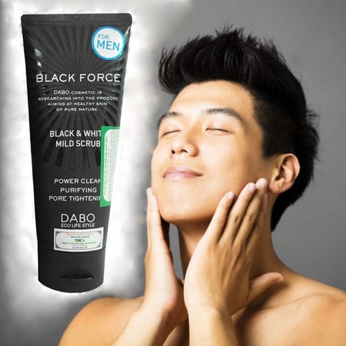 Hàng chính hãng: Sữa rửa mặt dành cho nam ngăn ngừa mụn dabo black force 120ml