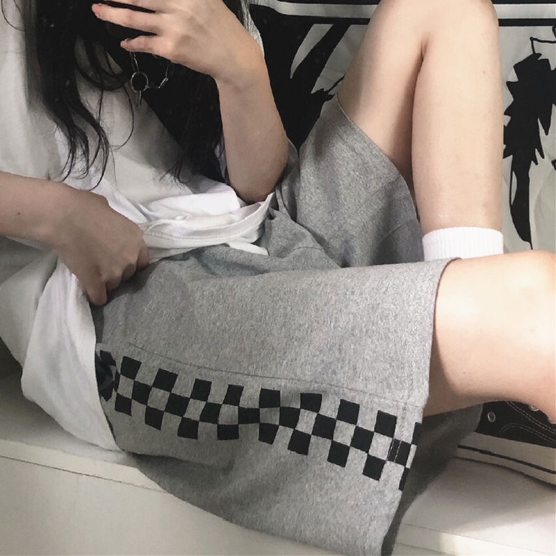 Quần SHORT SỌC Ulzzang Unisex Có Dây Rút