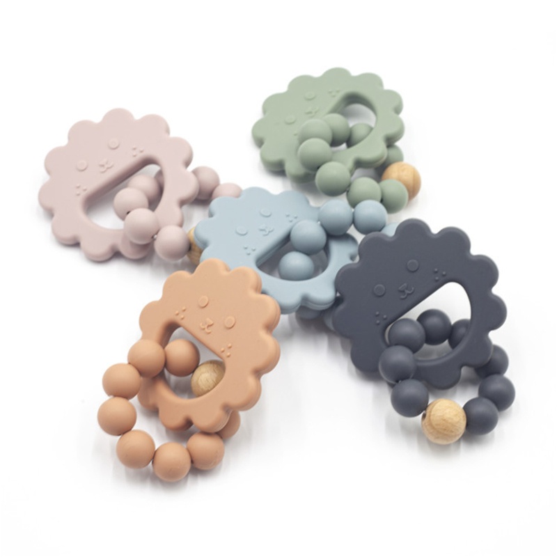 Đồ Chơi Lục Lạc Cầm Tay Bằng Silicone DIY Dành Cho Trẻ Sơ Sinh