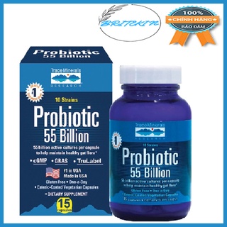 Men Vi Sinh Lợi Khuẩn Probiotic 55 Billion, Bổ Sung 55 Tỷ Lợi Khuẩn Hộp 15 viên