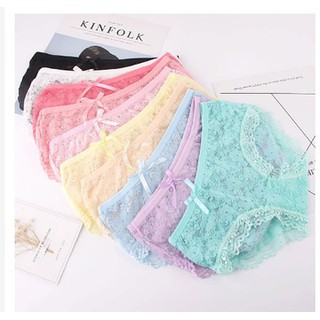 Combo 10 quần lót ren hoa mai freesize siêu cưng