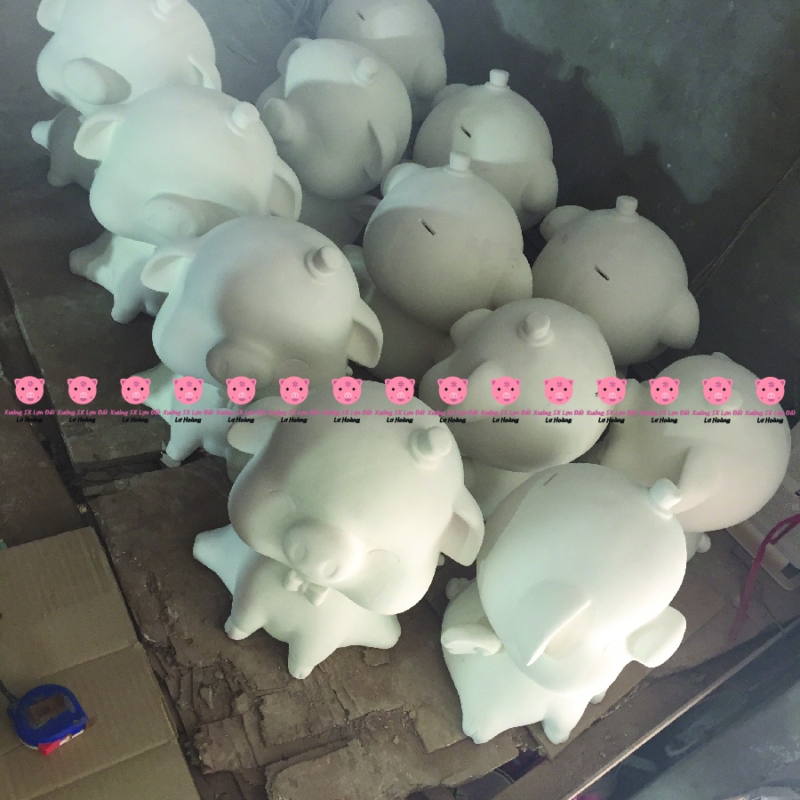 Ống Tiết Kiệm, Con Heo Đất, , Heo Đất, Lợn Đất, Cánh Tiên size Nhỏ