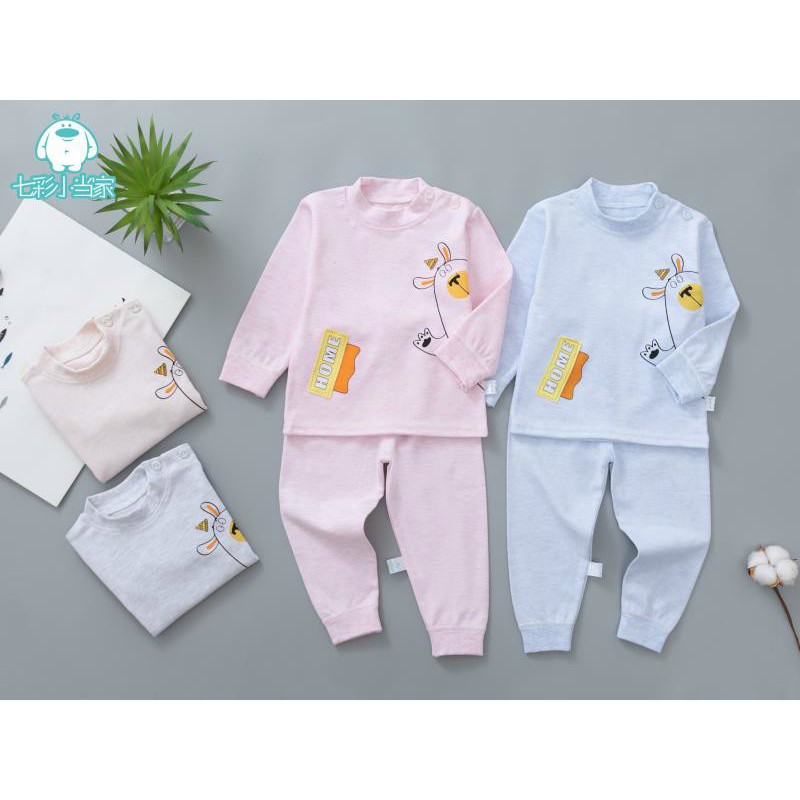 Bộ cotton len quảng châu cho bé trai bé gái, chất đẹp, mềm mịn, thấm hút mồ hôi